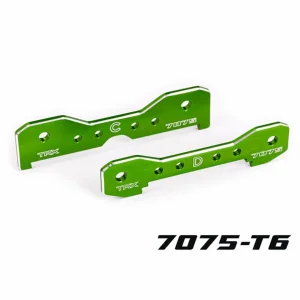 Traxxas Tie bars, rear, 7075-T6 aluminium (green-anodised) (fits Sledge)