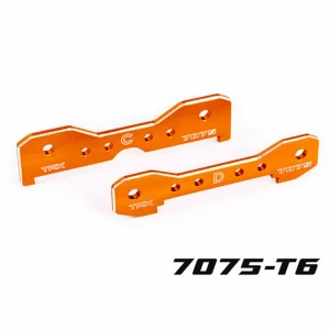 Traxxas Tie bars, rear, 7075-T6 aluminium (orange-anodised) (fits Sledge)
