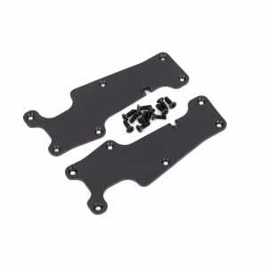 Traxxas Suspension arm covers, black, front (left and right) / 25x8 CCS (12)