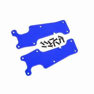 Traxxas Suspension arm covers, blue, front (left and right) / 25x8 CCS (12)