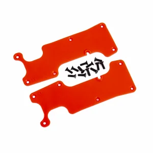 Traxxas Suspension arm covers, red, rear (left and right) / 25x8 CCS (12)