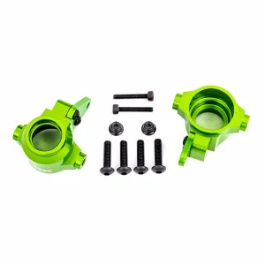 Traxxas Steering blocks, 6061-T6 aluminium (green-anodised), left + right/ steering block arms (2)