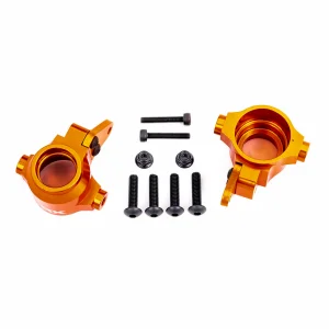 Traxxas Steering blocks, 6061-T6 aluminium (orange-anodised), left + right/ steering block arms (2)