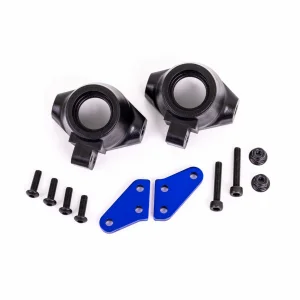 Traxxas Steering block arms (aluminium, blue-anodised) (2) / steering blocks, left + right