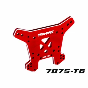 Traxxas Shock tower, rear, 7075-T6 aluminium (red-anodised) (fits Sledge)