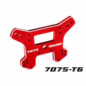 Traxxas Shock tower, front, 7075-T6 aluminium (red-anodised) (fits Sledge)