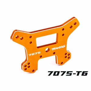 Traxxas Shock tower, front, 7075-T6 aluminium (orange-anodised) (fits Sledge)