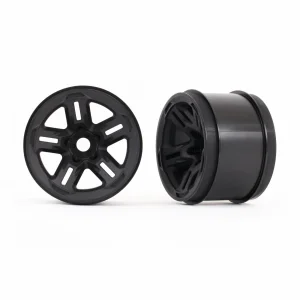 Traxxas Wheels, 38in (black) (2) (17mm splined)