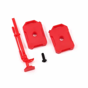 Traxxas Fuel canisters (left + right)/ jack (red) (fits 9712 body) ** CLEARANCE **