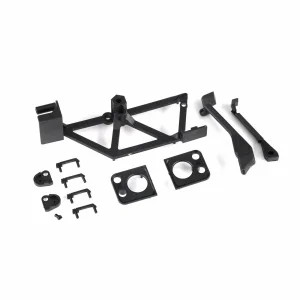 Traxxas Door handles (4)/ light mounts, front (left + right)/ light retainers, front bumper (left + right)/ fuel cap/ snorkel/ spare tire mount (fits 9712 body) ** CLEARANCE **