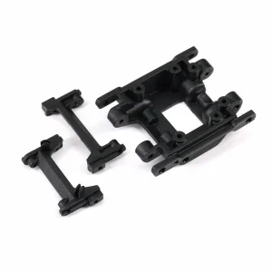 Traxxas Skidplate, center/ bumper mount, front/ bumper mount, rear