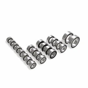 Traxxas Ball bearing set, black rubber sealed, complete (3x6x2.5mm (8), 5x8x2.5mm (4), 4x8x3mm (4), 8x12x3.5mm (2), 3.5x7x2.5mm (4)
