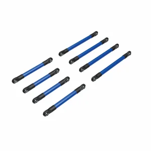 Traxxas Suspension link set, 6061-T6 aluminium (blue-anodised) (includes 5x53mm front lower links (2), 5x46mm front upper links (2), 5x68mm rear lower or upper links (4) ** CLEARANCE **