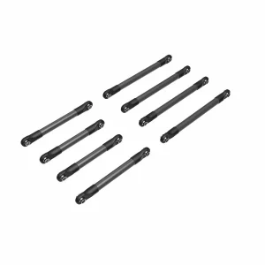 Traxxas Suspension link set, 6061-T6 aluminium (dark titanium-anodised) (includes 5x53mm front lower links (2), 5x46mm front upper links (2), 5x68mm rear lower or upper links (4)