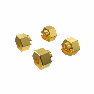 Traxxas Wheel hubs, 7mm hex (4)/ axle pins (4)