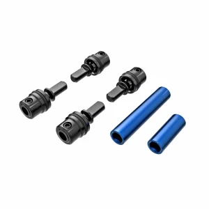 Traxxas Driveshafts, center, male (metal) (4)/ Driveshafts, center, female, Aluminium 6061-T6 (blue-anodised) (front + rear)