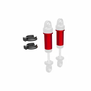 Traxxas Body, GTM Shock, 6061-T6 Aluminium (red-anodised) (includes spring pre-load spacers) (2)