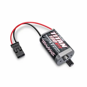 Traxxas Motor, Titan 87T (87-turn, 180 size)/ pinion gear, 11-tooth (metal) ** CLEARANCE **