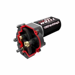 Traxxas Transmission, complete (low range (crawl) gearing) (40.3:1 reduction ratio) (includes Titan 87T motor)