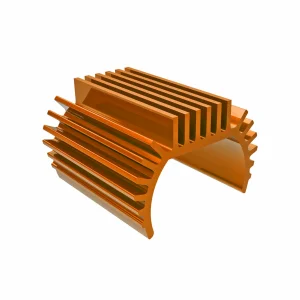Traxxas Heat sink, Titan 87T motor (6061-T6 Aluminium, orange-anodised)