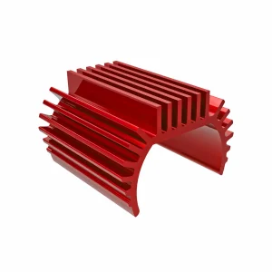 Traxxas Heat sink, Titan 87T motor (6061-T6 Aluminium, red-anodised)