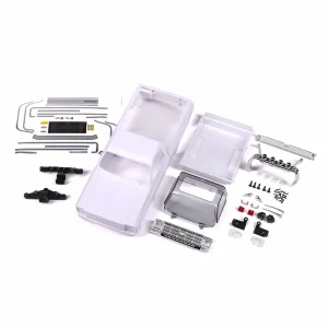 Traxxas Body, Chevrolet K10 Truck (1979), complete (unassembled) (white, requires painting) (includes grille, side mirrors, door handles, roll bar, windshield wipers, + clipless mounting) (requires 9835 front + rear bumpers)