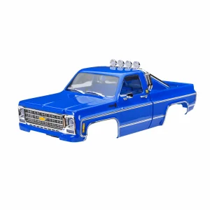 Traxxas Body, Chevrolet K10 Truck (1979), complete, blue (includes grille, side mirrors, door handles, roll bar, windshield wipers, + clipless mounting) (requires 9835 front + rear bumpers)