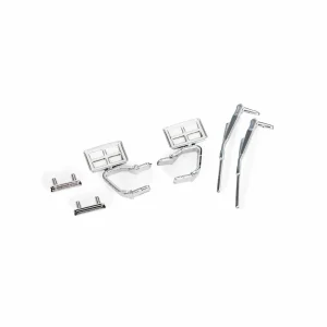 Traxxas Door handles (left + right)/ mirrors, side (left + right)/ windshield wipers (fits 9812 body)