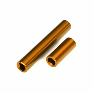 Traxxas Driveshafts, center, female, 6061-T6 aluminium (orange-anodised) (front + rear) (for use with 9751 metal center driveshafts) (fits 1:18 TRX-4M vehicles with 162mm wheelbase)