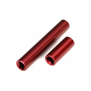 Traxxas Driveshafts, center, female, 6061-T6 aluminium (red-anodised) (front + rear) (for use with 9751 metal center driveshafts) (fits 1:18 TRX-4M vehicles with 162mm wheelbase)