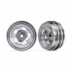 Traxxas Wheels, 1.0 (satin chrome) (2)