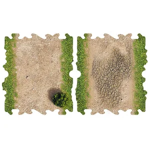 ToysWD 2 X Dirt And Grass Half Straights For 1/24 RC Crawler