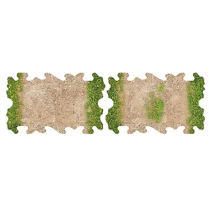 ToysWD 4 X Dirt And Grass Quarter Straights For 1/24 RC Craw