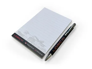 Logic RC Black Pen And Notepad
