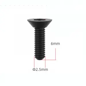 UDI RC 2*6Km - Hexagonal Countersunk Head Machine Screw - (8Pcs)
