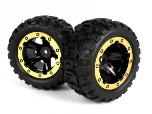 Slayer MT Wheels/Tires Assembled (Black/Gold) ** CLEARANCE **