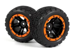 Slyder ST Wheels/Tires Assembled (Black/Orange)