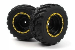 Smyter MT Wheels/Tires Assembled (Yellow/2pcs)