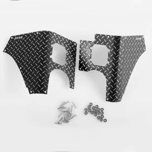 RC4WD Rear Diamond Plates Corner Set For Tamiya Cc01 Wrangler (Bla