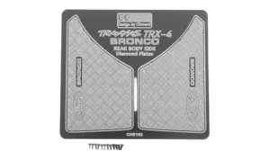 RC4WD Rear Quarter Diamond Plates for Traxxas TRX-4 79 Bronco Ranger XLT RC4WD