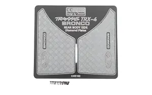 RC4WD Rear Quarter Diamond Plates for Traxxas TRX-4 79 Bronco Ranger XLT RC4WD