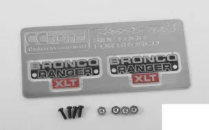 Side Metal Emblem for Traxxas TRX-4 79 Bronco Ranger XLT RC4WD
