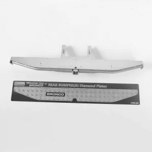 RC4WD Ks Rear Bumper For Traxxas TRX-4 79 Bronco Ranger Xlt (Silver)