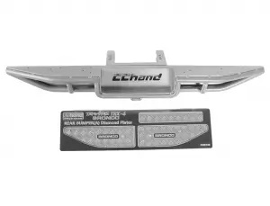 RC4WD Ranch Rear Step Bumper For Traxxas TRX-4 79 Bronco Ranger XLT (Silver)