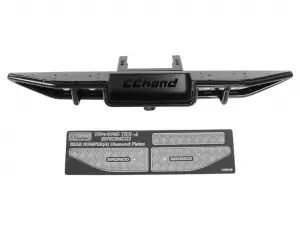 RC4WD Ranch Rear Step Bumper For Traxxas TRX-4 79 Bronco Ranger XLT (Black)
