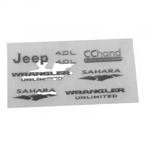 Emblem Set for 1:18 Gelande II RTR w/Black Rock Body RC4WD