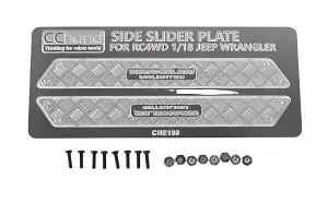 Metal Side Diamond Plates for 1:18 Gelande II Black Rock RC4WD