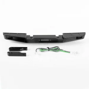 RC4WD Front Winch Bumper W/LED Lights For Traxxas TRX-4 79 Bronco Ranger Xlt (Black)