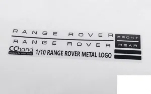 Metal Emblem Set for JS Scale 1:10 Range Rover Classic Body RC4WD