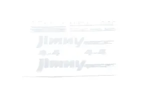 Metal Emblems for MST 1:10 CMX w/ Jimny J3 Body (White) RC4WD